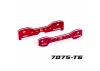 Traxxas Tie bars, rear, 7075-T6 aluminium (red-anodised) (fits Sledge)