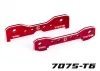 Traxxas Tie bars, rear, 7075-T6 aluminium (red-anodised) (fits Sledge)