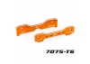 Traxxas Tie bars, rear, 7075-T6 aluminium (orange-anodised) (fits Sledge)