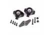 Traxxas Steering blocks, left + right / steering block arms (aluminium, dark titanium-anodised) (2) / 3x18mm CS (2) / M3x05mm NL (2)