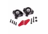 Traxxas Steering block arms (aluminium, red-anodised) (2) / steering blocks, left + right