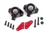 Traxxas Steering block arms (aluminium, red-anodised) (2) / steering blocks, left + right