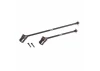 Traxxas Driveshafts, center, assembled (steel constant-velocity), front (1)/ rear (1) (fits Sledge)