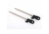 Traxxas Shock shaft, 80mm (GT-MAXX) (steel, chrome finish) (2) (assembled with rod ends and steel hollow balls)