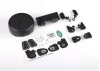 Traxxas Grille/ mirrors, side (left + right)/ spare tire cover/ light retainers, body (front + rear, left + right)/ decal sheet (fits 9712 body)