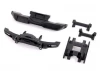 Traxxas Front bumper with winch/ rear bumper/ bumper mounts, front + rear/ centre skidplate