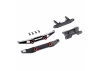 Traxxas Bumper, front (1), rear (1), 6061-T6 aluminium (black-anodised) (assembled with D-rings)/ bumper mounts (front + rear)/ 2.5x6mm BCS (with threadlock) (4) (fits TRX-4M Ford Bronco)