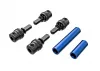 Traxxas Driveshafts, center, male (metal) (4)/ Driveshafts, center, female, Aluminium 6061-T6 (blue-anodised) (front + rear)