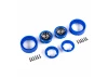 Traxxas Wheels, 1.0, Method Race Wheels 105 Beadlock (satin black chrome with blue beadlock) (2)