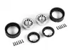 Traxxas Wheels, Method 105 1.0in, (satin chrome) (2)