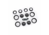Traxxas Wheels, 1.0, 6061-T6 aluminium (black-anodised) (4)/ 2x8mm BCS (24)