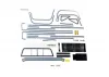 Traxxas Decal sheet, 1:18 scale TRX-4M Chevrolet K10 Monster Truck (1979)