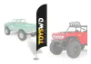 Crawler Park Toyswd 1/24Th Scale Beach Flags (2Pcs)