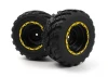 Smyter MT Wheels/Tires Assembled (Yellow/2pcs)