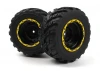 Smyter MT Wheels/Tires Assembled (Yellow/2pcs)