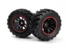 Spryte Wheels/Tires Assembled (Black/Red)