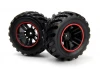 Spryte Wheels/Tires Assembled (Black/Red)