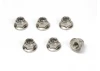 M4 Flanged Lock Nuts (6pcs)