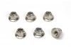 M4 Flanged Lock Nuts (6pcs)