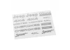 RC4WD Metal Emblem Set for Axial SCX10 XJ (Silver)