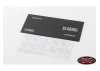 RC4WD Volvo Decal Sheet Set for 1:14 Earth Digger 360L
