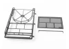 RC4WD Krabs Roof Rack W/Spare Tire Mount For Axial SCX10 II Xj (Black)
