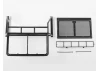 RC4WD Roof Rack - Rollbar - Light Bar Combo For RC4WD Chevy Blazer Body (Black)