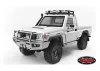 RC4WD Trifecta Front Bumper - Sliders + Side Bars For Land Cruiser LC70 Body (Silver)