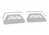 RC4WD Trifecta Front Bumper - Sliders + Side Bars For Land Cruiser LC70 Body (Silver)