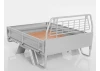 RC4WD Kober Rear Bed W/Tire Holder + Mud Flaps For RC4WD Tf2 Lwb Toyota Lc70 (Silver)