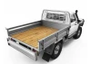 RC4WD Kober Rear Bed W/Tire Holder + Mud Flaps For RC4WD Tf2 Lwb Toyota Lc70 (Silver)