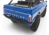 RC4WD Rough Stuff Metal Rear Bumper W/Exhaust Tips For Axial SCX10 II 1969 Chevrolet Blazer (Black)