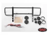 RC4WD Command Front Bumper W/Black Lights + Light Kit Set For Traxxas Mercedes-Benz G63 Amg 6X6
