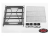RC4WD Command Roof Rack W/Diamond Plate + 4X Square Lights Traxxas Mercedes-Benz G63 Amg 6X6(B)
