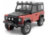 Steel Push Bar Front Bumper W/ Clear Flood Lights for RC4WD Gelande II 2015 Land Rover Defender D90 RC4WD
