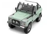 Steel Push Bar Front Bumper W/ Clear Flood Lights for RC4WD Gelande II 2015 Land Rover Defender D90 RC4WD