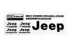 Metal Logo Decal Sheet for Axial 1:10 SCX10 III Jeep (Gladiator/Wrangler) (Black) RC4WD