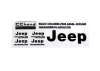 Metal Logo Decal Sheet for Axial 1:10 SCX10 III Jeep (Gladiator/Wrangler) (Black) RC4WD