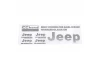 Metal Logo Decal Sheet for Axial 1:10 SCX10 III Jeep (Gladiator/Wrangler) (Silver) RC4WD