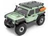 Steel Tube Roof Rack W/ Rear Utility Lights for Axial 1:10 SCX10 III Jeep JLU Wrangler RC4WD