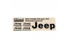 Metal Logo Decal Sheet for Axial 1/6 SCX6 Jeep Wrangler (Black) RC4WD