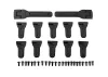 Complete Door and Tailgate Hinge Set for Axial 1/6 SCX6 Jeep Wrangler RC4WD