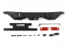 Rook Metal Rear Bumper with Hitch Bar for Traxxas TRX-4 2021 Bronco RC4WD
