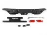 Rook Metal Rear Bumper with Hitch Bar for Traxxas TRX-4 2021 Bronco RC4WD