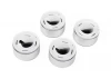 Analog 1.9 Aluminium CAP Wheels WHITE RC4WD Polished hub retro RC4WD