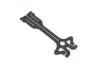 XRay T2 Adj. Upper Deck 2.5mm Graphite - Multi-Flex Technology