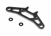 XRay X4 Carbon Upper Holder For Bumper For Uni Bulkheads