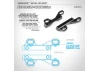 XRay X423 Aluminium Upper Clamp - Narrower 1.5mm - Swiss 7075 T6 (L R)