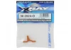 XRay T3 Aluminium Upper Clamp For Bulkheads - Orange