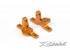 XRay T4 Aluminium Upper Clamp With Adj. Roll-Center (L+R) - Orange